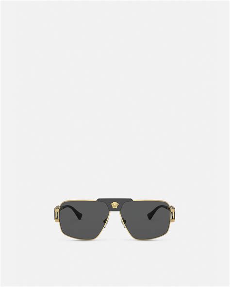 versace sonnenbrille herren pilot|Pilotensonnenbrille Schwarz,Gold .